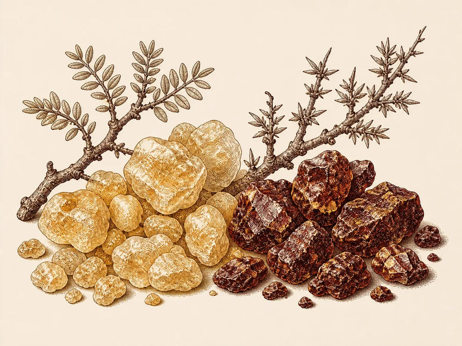 Frankincense, myrrh