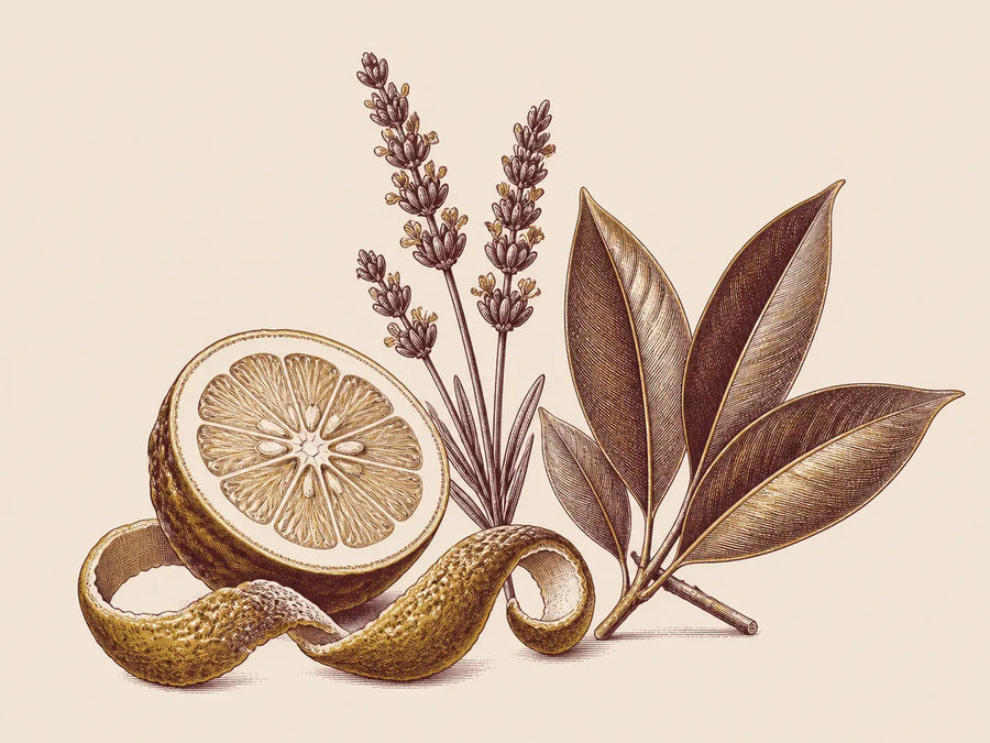 Bergamot, lavandin, cinnamon leaf